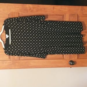 J.Jill women's size L 3/4 sleeves midi dress with pockets & pleats